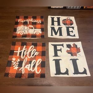 Fall pillow cases